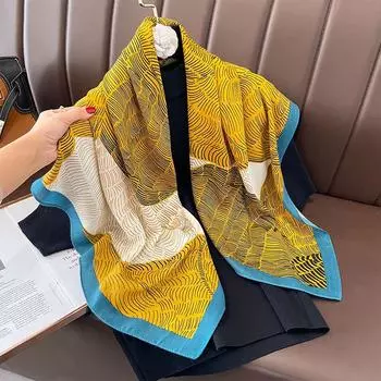 90 * 90 см новый квадратный шарф многофункциональный декоративный модный шарф двойного назначения шаль носить солнцезащитный крем зима тепло 90*90cm