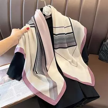 90 * 90 см новый квадратный шарф многофункциональный декоративный модный шарф двойного назначения шаль носить солнцезащитный крем зима тепло 90*90cm