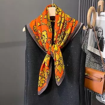 90 * 90 см новый квадратный шарф многофункциональный декоративный модный шарф двойного назначения шаль носить солнцезащитный крем зима тепло 90*90cm