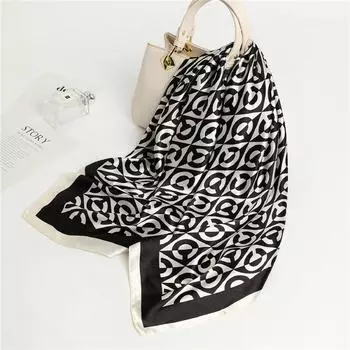 90 * 90 см новый шелковый шарф женский весенне-летний декоративный шарф солнцезащитный дорожный платок осенне-зимний шарф тонкий выпуск 90*90cm