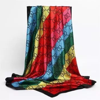 90 * 90 см новый шелковый шарф женский весенне-летний декоративный шарф солнцезащитный дорожный платок осенне-зимний шарф тонкий выпуск 90*90cm