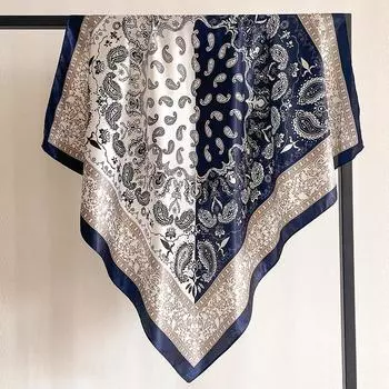 90 * 90 см новый шелковый шарф женский весенне-летний декоративный шарф солнцезащитный дорожный платок осенне-зимний шарф тонкий выпуск 90*90cm