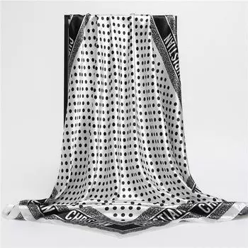 90 * 90 см новый шелковый шарф женский весенне-летний декоративный шарф солнцезащитный дорожный платок осенне-зимний шарф тонкий выпуск 90*90cm