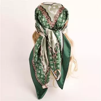 90 * 90 см новый шелковый шарф женский весенне-летний декоративный шарф солнцезащитный дорожный платок осенне-зимний шарф тонкий выпуск 90*90cm