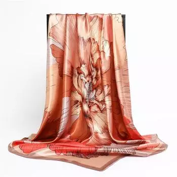 90 * 90 см новый шелковый шарф женский весенне-летний декоративный шарф солнцезащитный дорожный платок осенне-зимний шарф тонкий выпуск 90*90cm