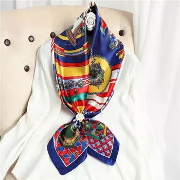 90 * 90 см новый шелковый шарф женский весенне-летний декоративный шарф солнцезащитный дорожный платок осенне-зимний шарф тонкий выпуск 90*90cm