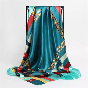 90 * 90 см новый шелковый шарф женский весенне-летний декоративный шарф солнцезащитный дорожный платок осенне-зимний шарф тонкий выпуск 90*90cm