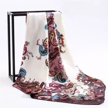 90 * 90 см новый шелковый шарф женский весенне-летний декоративный шарф солнцезащитный дорожный платок осенне-зимний шарф тонкий выпуск 90*90cm