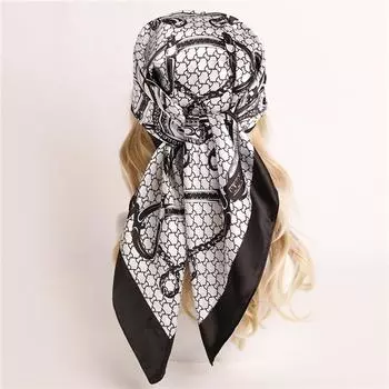 90 * 90 см новый шелковый шарф женский весенне-летний декоративный шарф солнцезащитный дорожный платок осенне-зимний шарф тонкий выпуск 90*90cm