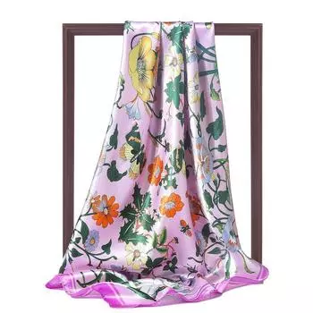 90 * 90 см новый шелковый шарф женский весенне-летний декоративный шарф солнцезащитный дорожный платок осенне-зимний шарф тонкий выпуск 90*90CM