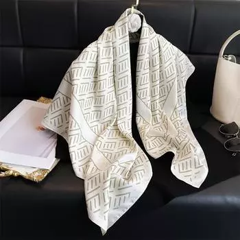 90 * 90 см новый твил шелк простой солнцезащитный теплый большой квадратный шарф шаль платок для женщин 90x90cm