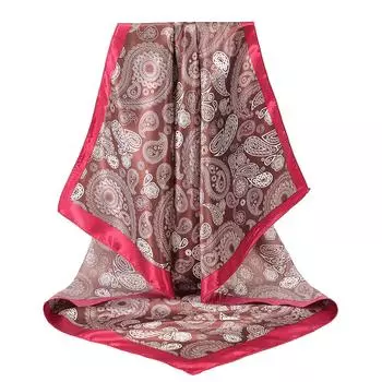 90*90см Принт Кешью Очень Большой Квадратный Шарф Повязки на Голову для Женщин Повязка для Волос Тюрбан Бандана Повязка на Голову Модные Аксессуары для Волос