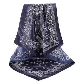 90*90см Принт Кешью Очень Большой Квадратный Шарф Повязки на Голову для Женщин Повязка для Волос Тюрбан Бандана Повязка на Голову Модные Аксессуары для Волос