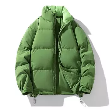 90 Белая утиная пуховая куртка мужская свободная осень и зима простая универсальная воротник-стойка S