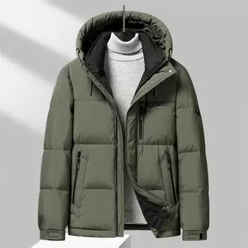 90 Белый утиный пуховый пуховик осень и зима мужской утолщенный экстремально холодный уличный короткий утепленный пуховик куртка для мужчин M
