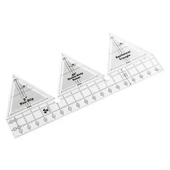 90 Degree Double Strip Ruler 18inch DIY Acrylic for Quilting