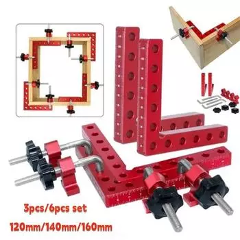 90 Degree Positioning Squares Right Angle Clamps Woodworking Corner Clamp Carpenter Clamping Positioning Panel Fixing Clips Tool