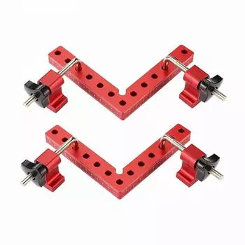 90 Degrees L-Shaped Auxiliary Fixture Splicing Board Right Angle Fixing Clip Carpenter s Square Ruler Woodworking Tool Length 120mm