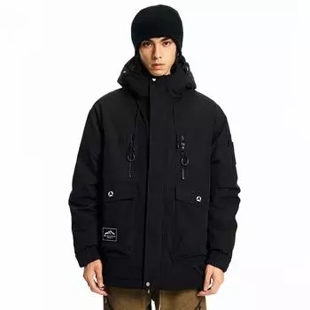 90 Duck Down American Tooling Down Jacket Мужская зимняя свободная модная брендовая уличная термокуртка с капюшоном M тёмно-синий