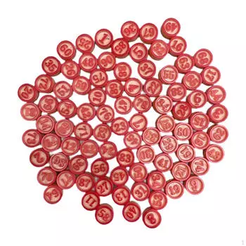 90 фишек для бинго для детей и взрослых, однотонные, в деревенском стиле, легко читаемые, плитка, игровые детали для свадьбы