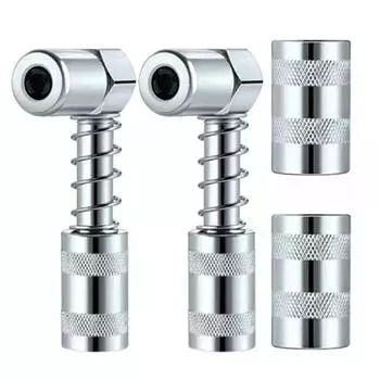 90-градусная смазочная муфта, инструмент для установки пресс-масленки, инструмент для установки адаптера муфты, смазочная насадка, смазочный пистолет, инструмент для смазочного насоса серебряный