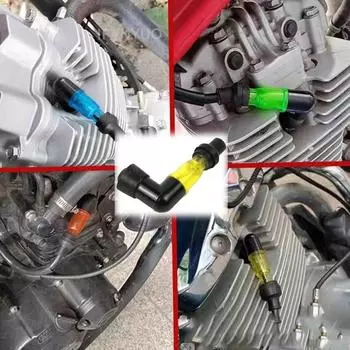 90-градусный мигающий колпачок свечи зажигания, резистор для вспышки свечи зажигания для мотокроссового мотоцикла, крышка чехла для большинства прозрачный