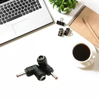 90 градусов DC5.5x2.1mm to DC3.5x1.35mm адаптер питания женский-мужской разъем-конвертер зарядки для ноутбуков A