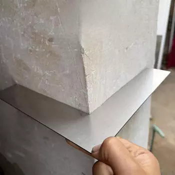 90 градусов Гипсокартонный угловой инструмент для обработки бетонных кромок Профессиональный для строительства Декор Нержавеющая сталь 30x30cm