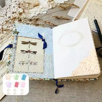 90 листов бумаги для скрапбукинга, набор декоративных материалов, фактурная бумага ручной работы, журнал для скрапбукинга, принадлежности для скрапбукинга, набор бумажных сеток