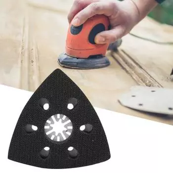 90 мм Песчаная накладка с 6 отверстиями, быстросъемное универсальное треугольное полотно песчаной пилы для деревообработки