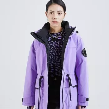 90 пуховик женский однотонный инструментальный большой карман уличная модная куртка с капюшоном M size 90-55kg небесно-голубой