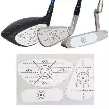 90 shots golf shot marker golf practice supplies sticker driver iron putter shot sensor stickers each for and (30 driver, iron, putter)