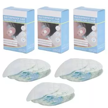 90 шт. детские водонепроницаемые наклейки для ушей, многофункциональные одноразовые наклейки для ушей новорожденных для плавания, душ