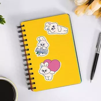 90 шт./компл. наклейка с мультяшным кроликом самоклеящаяся водостойкая ПВХ DIY чехол для телефона чашка Чемодан скейтборд ноутбук скрапбук граффити наклейка комплект 1 Set