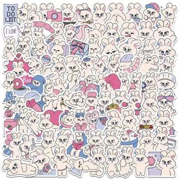 90 шт./компл. наклейка с мультяшным кроликом самоклеящаяся водостойкая ПВХ DIY чехол для телефона чашка Чемодан скейтборд ноутбук скрапбук граффити наклейка комплект