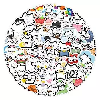 90 шт. Наклейки на чемоданы Водонепроницаемые наклейки Скутер Компьютер Планшет Мультфильм Украшения One Size