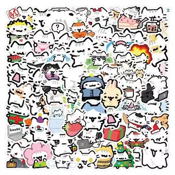 90 шт. Наклейки на чемоданы Водонепроницаемые наклейки Скутер Компьютер Планшет Мультфильм Украшения One Size