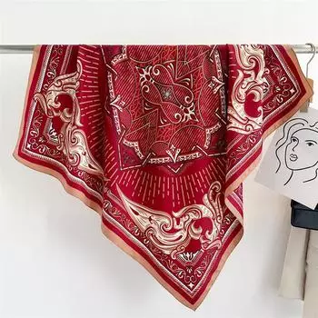 90 см дорожный солнцезащитный универсальный большой квадратный шарф шаль платок для защиты шеи шарф украшение для всех сезонов 90x90cm