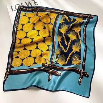 90 см квадратный большой квадратный шарф Four Seasons, роскошная декоративная рубашка, профессиональный платок, повязка на голову, солнцезащитный платок 90*90cm