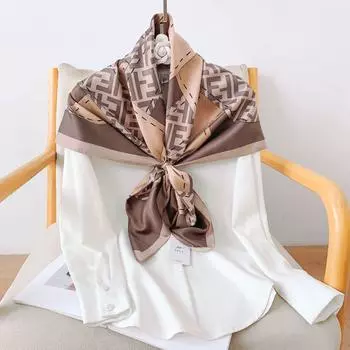 90 см квадратный большой квадратный шарф Four Seasons, роскошная декоративная рубашка, профессиональный платок, повязка на голову, солнцезащитный платок 90*90cm