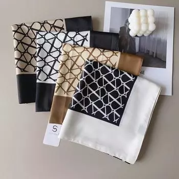 90 см квадратный большой квадратный шарф Four Seasons, роскошная декоративная рубашка, профессиональный платок, повязка на голову, солнцезащитный платок 90*90cm