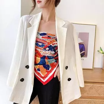 90 см квадратный большой квадратный шарф Four Seasons, роскошная декоративная рубашка, профессиональный платок, повязка на голову, солнцезащитный платок 90*90cm