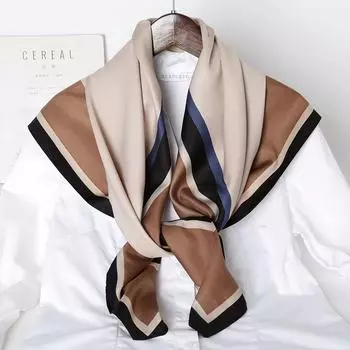 90 см новый модный уличный универсальный платок для осени и зимы простой большой квадратный шарф искусственный шелковый шарф для женщин 90*90cm