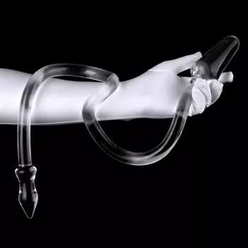 90 см супер длинная анальная пробка с двумя головками, мягкая, прозрачная, светящаяся, дилдо, массажер простаты, анус, мастурбаторы, расширитель, секс-игрушки для мужчин и женщин