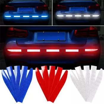 90 см Светоотражающая Автомобильная наклейка, предупреждающая отражающая лента, автомобильные наклейки, предупреждение о столкновении, отражающая наклейка, автоаксессуары красный