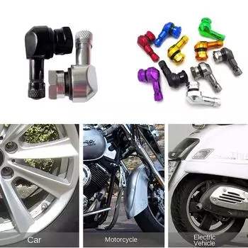 90° Valve Motorcycle Rim Leakproof Aluminum Alloy Motorcycle Valve Stems Motorcycle Modification Motorcycle Wheel Tire фиолетовый