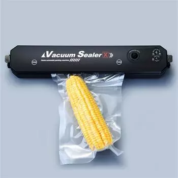 90 Вт кухонный вакуумный упаковщик для пищевых продуктов 220 В/110 В автоматическая коммерческий бытовой вакуумный упаковщик пищевых продуктов с 10 пакетами