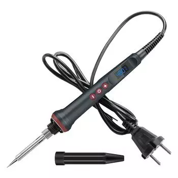 90 Вт светодиодный цифровой паяльник с высокотемпературной гарнитурой, регулируемая температура горелки, автоматический режим сна, паяльник