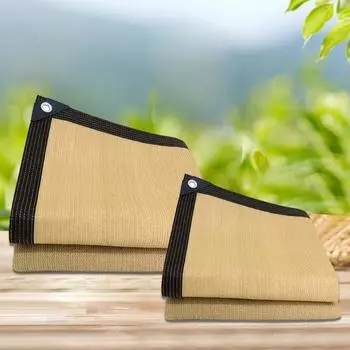 90% затенение, бежевый солнцезащитный козырек, сетка, солнцезащитный козырек, парус, защита от ультрафиолета, садовый солнцезащитный козырек, навес 2*4m