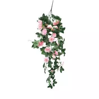 90cm Artificial Flowers Silk Rose Fake Garland Vine Ivy Plant Leaves Decor Home